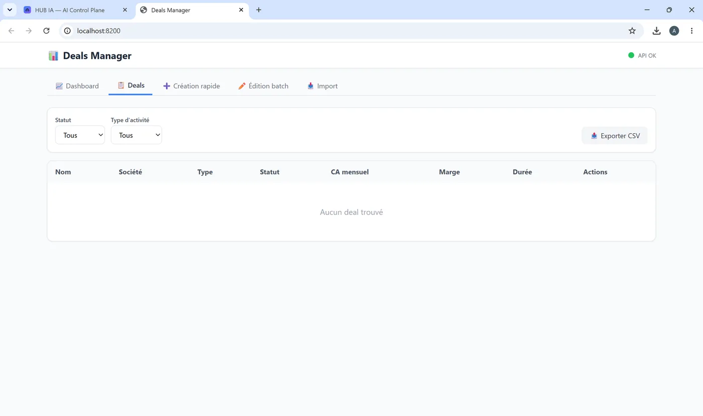 A complete application generated by the pipeline, functional and ready to use.