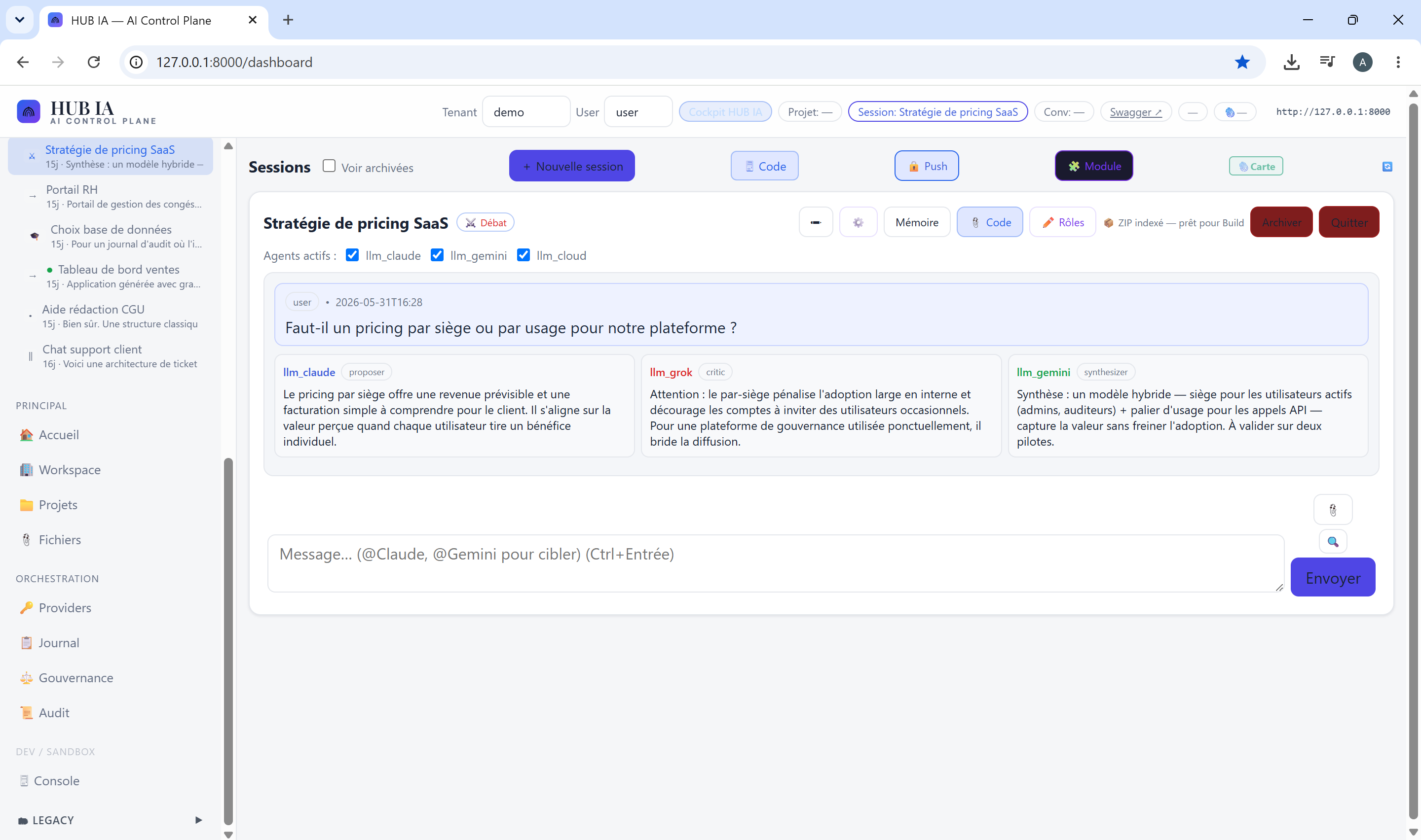 Orchestration multi-agents